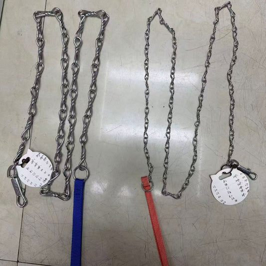 VitaChain Pretzel-Link Dog Leash With Fabric Handle